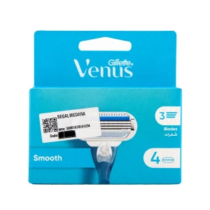 تیغ یدک 3 لبه ژیلت مدل ونوس اسموت 4 عدد